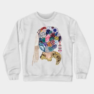 Jewel Face Portrait Crewneck Sweatshirt